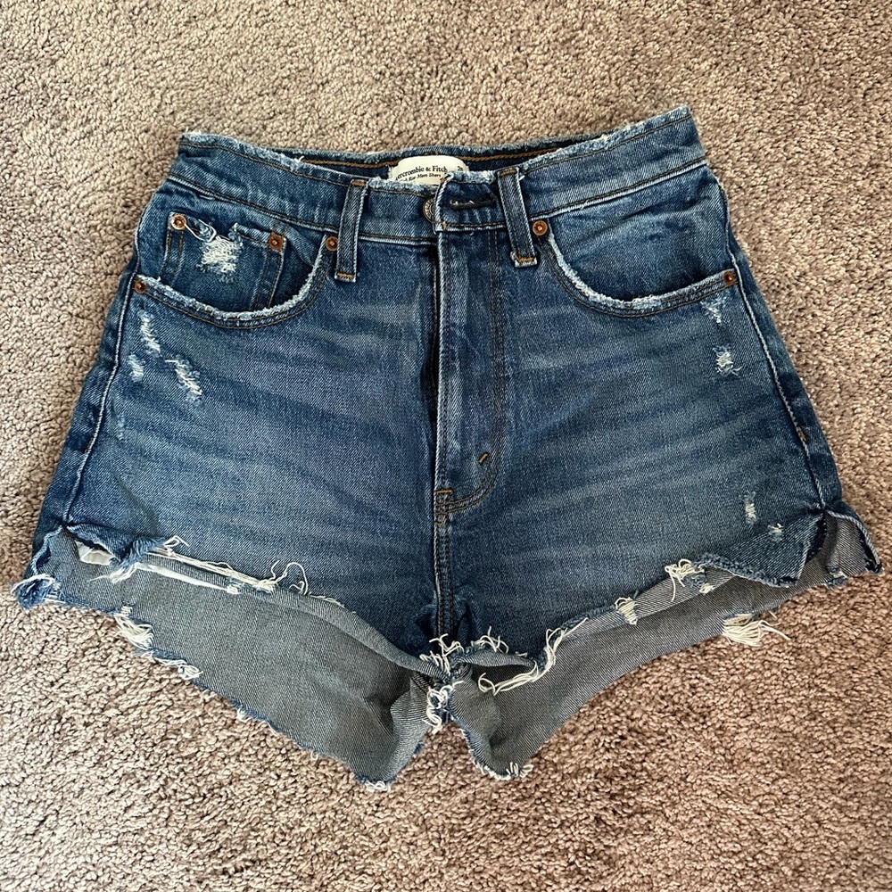 Abercrombie High Rise Mom Shorts